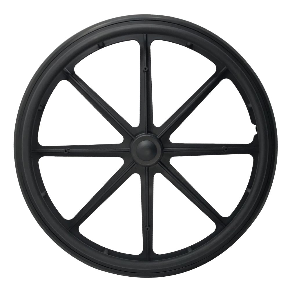 P-WP-24-01-01    24''x1 固定塑膠輪框PU  T型胎後輪組.