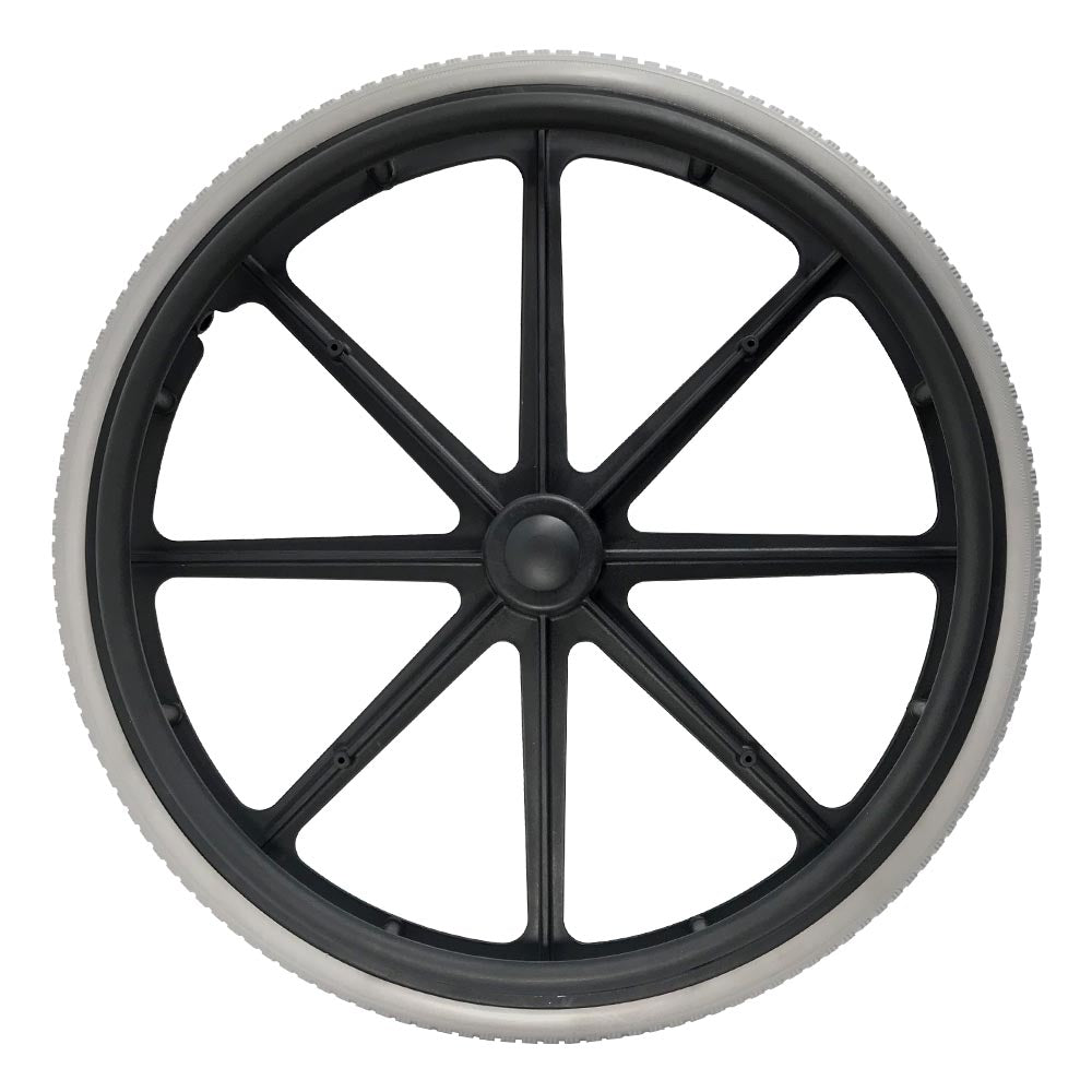 P-WP-24-02-01     24''x1-3／8塑膠框PU胎後輪組.